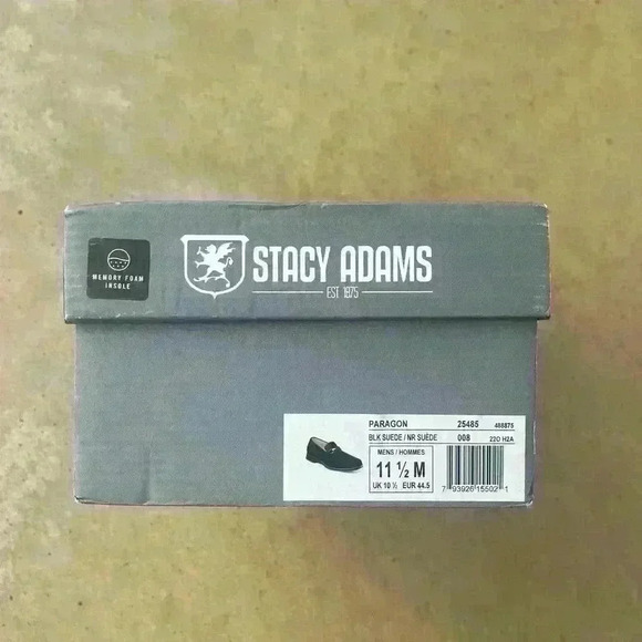 Stacey Adams Mens BLACK Loafers & Slip Ons. Size 11.5 M in box. - Picture 11 of 16